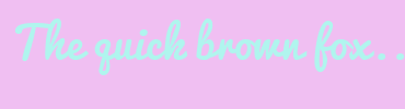Image with Font Color B0F5EE and Background Color F0BFF2